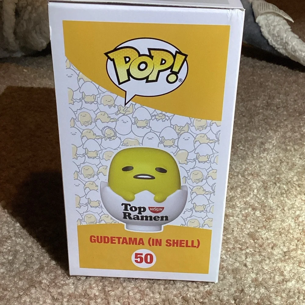 Funko Pop Gudetama Top Ramen Yellow and White Vinyl Figure #50 - Picture 2 of 4